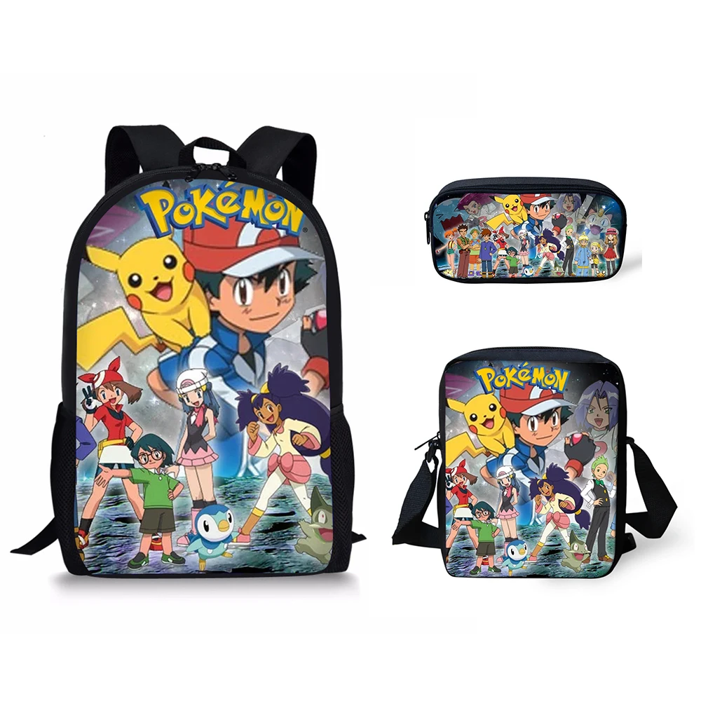HaoYun 3PCs/Set Children's Backpack Cute Pokemon Anime Pattern School Bags Set Kawaii Pikachu Design Tennagers Cool Book Bags
HaoYun 3PCs/Set Children's Backpack Cute Pokemon Anime Pattern School Bags Set Kawaii Pikachu Design Tennagers Cool Book Bags