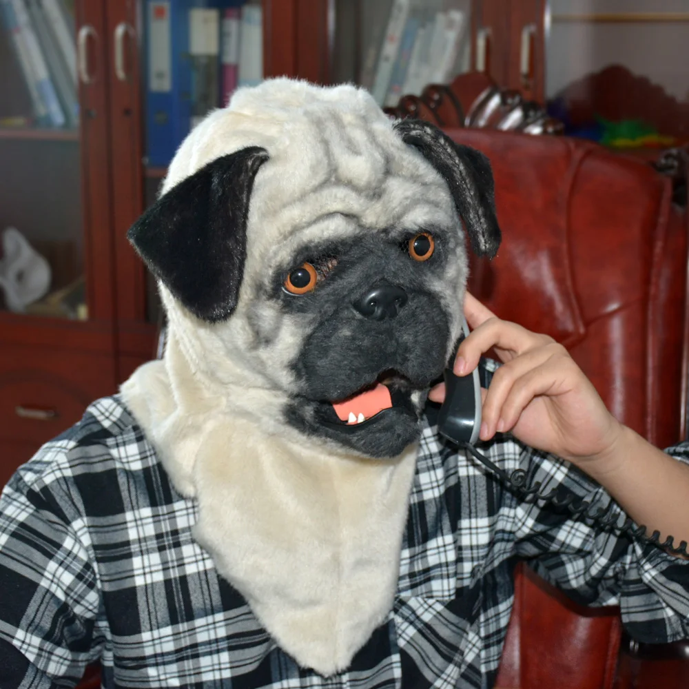 Halloween Carnival Mouth Shar Pei Dog Head Cover Mask Cosplay Party Ball Funny Animal Head Cover Face Cute Animal Head
Halloween Carnival Mouth Shar Pei Dog Head Cover Mask Cosplay Party Ball Funny Animal Head Cover Face Cute Animal Head