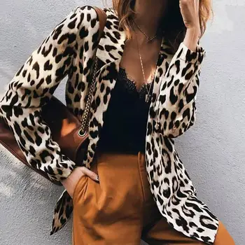 Women Blazer Spring Fashion Leopard Coat Chaqueta Mujer Blazer Feminino Marynarka Damska Veste Femme Blazers Jasje Free Ship
Women Blazer Spring Fashion Leopard Coat Chaqueta Mujer Blazer Feminino Marynarka Damska Veste Femme Blazers Jasje Free Ship