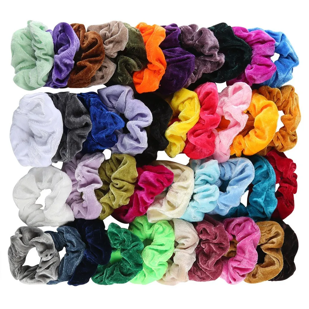 Hot Sale 40 Pcs Velvet Scrunchie Women Girls Elastic Hair Rubber Bands Accessories For Women Hair Ring Rope Ponytail Holder
Hot Sale 40 Pcs Velvet Scrunchie Women Girls Elastic Hair Rubber Bands Accessories For Women Hair Ring Rope Ponytail Holder