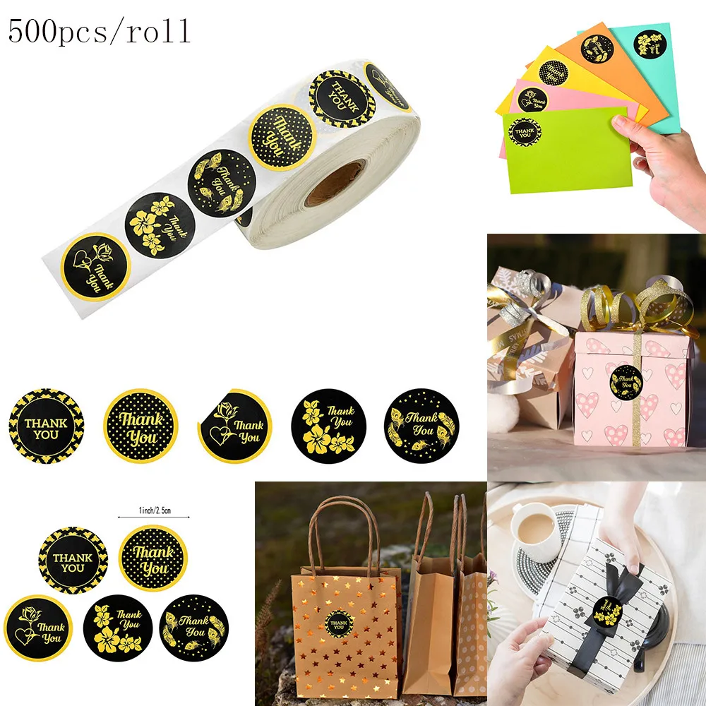 500pcs/roll- Thank You- 1-inch -flower Stickers Candy Bag Label Card Label Box Label Wedding Decor Gift For Decoration Packgage
500pcs/roll- Thank You- 1-inch -flower Stickers Candy Bag Label Card Label Box Label Wedding Decor Gift For Decoration Packgage