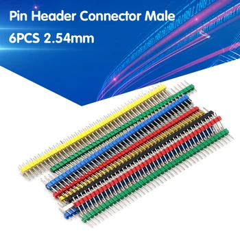 6pcs/Set Pin Header Connector Male 2.54mm Pitch Pin Header Strip Single Row 40 pin Connector Kit for PCB board
6pcs/Set Pin Header Connector Male 2.54mm Pitch Pin Header Strip Single Row 40 pin Connector Kit for PCB board