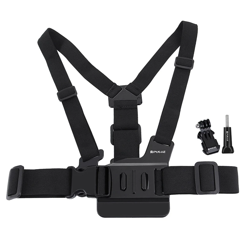 

Chest Strap mount belt for Gopro NEW HERO /HERO6 /5 /5 Session /4 Session /4 /3+ /3 /2 /1, Xiaoyi and Other Action Cameras