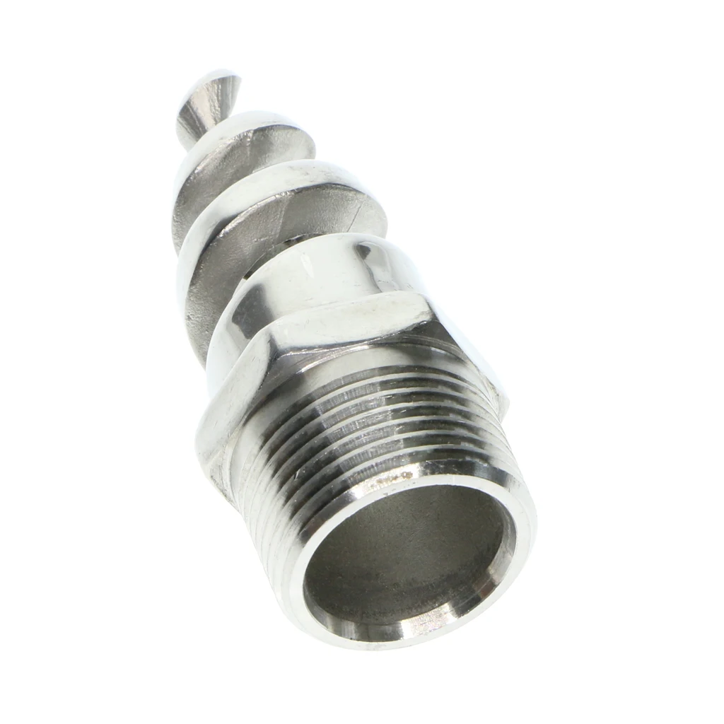 Stainless Steel Spiral Cone Spray Water Nozzle Sprinkler Heads 0.25inch for Dust Removal Fire Fighting Spraying Cleaning Stainless Steel Spiral Cone Spray Water Nozzle Sprinkler Heads 0.25inch for Dust Removal Fire Fighting Spraying Cleaning