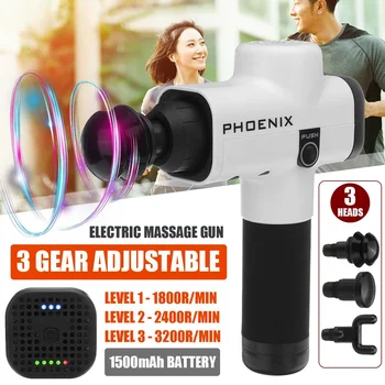7000r/min Therapy Massage Guns 3 Gears Muscle Massager Pain Sport Massage Machine Relax Body Slimming Relief 4 Heads LCD Display
7000r/min Therapy Massage Guns 3 Gears Muscle Massager Pain Sport Massage Machine Relax Body Slimming Relief 4 Heads LCD Display