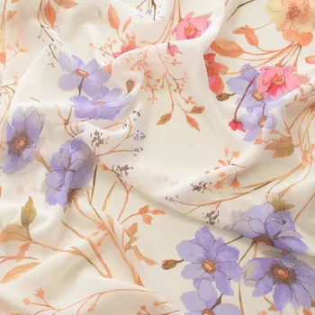 one meter Composite silk high viscosity Chiffon tissu Small flowers on white background tissus Fashion clothes fabric
one meter Composite silk high viscosity Chiffon tissu Small flowers on white background tissus Fashion clothes fabric