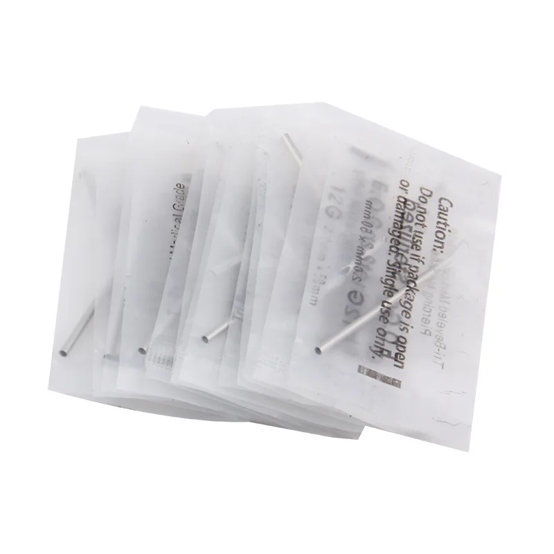 

100PCS Disposable 316 Steel 12g/13g/14g/16g/18g/20g Piercing Puncture Needles For Navel Nipple Ear Nose Lips Tattoo Supplies Kit