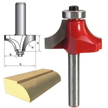 1/4 Inch Shank Carbide Router Bit Round Over Edging Router Bit Wood Working Cutter
1/4 Inch Shank Carbide Router Bit Round Over Edging Router Bit Wood Working Cutter