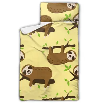 Toddler Rolled Nap Mat Pad Anti-kick Quilt Artifact with Removable Pillow Cartoon Sleeping Sloth Baby Sleeping Bag
Toddler Rolled Nap Mat Pad Anti-kick Quilt Artifact with Removable Pillow Cartoon Sleeping Sloth Baby Sleeping Bag