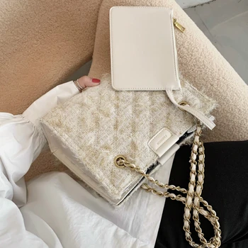2020 Fashion Shoulder Bag Women Travel Bags Leather Woolen Cloth Bag Female Luxury Handbags Women Bags Designer SAC a Main Femme
2020 Fashion Shoulder Bag Women Travel Bags Leather Woolen Cloth Bag Female Luxury Handbags Women Bags Designer SAC a Main Femme