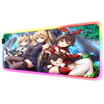 Anime Genshin Impact RGB Large Mousepad Anti-skid Pad LED for Computer Players Gaming Accessories with Cable Gaming Mousepad
Anime Genshin Impact RGB Large Mousepad Anti-skid Pad LED for Computer Players Gaming Accessories with Cable Gaming Mousepad