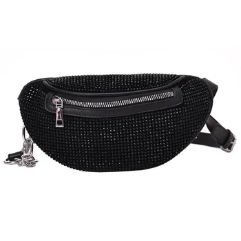 Fashion Flash Rhinestone Zipper Women'S Pocket Mobile Phone Bag Punk Belt Breast Bag Wallet 
Fashion Flash Rhinestone Zipper Women'S Pocket Mobile Phone Bag Punk Belt Breast Bag Wallet
