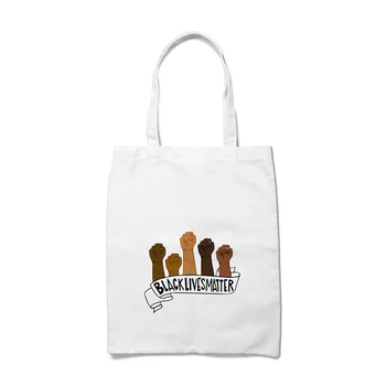 BLACKLIVESMATTER Letter Printing Shopping Bag 2020 Women Canvas Fabric Shoulder Bag 
BLACKLIVESMATTER Letter Printing Shopping Bag 2020 Women Canvas Fabric Shoulder Bag