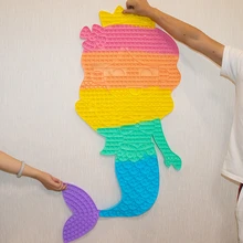 96Cm Mermaid Pop It Fidget Toys Stress Squeeze Rainbow Bubble Push Antistress Sensory Relieve Autism Toy for Adult Kids Gift Pop
96Cm Mermaid Pop It Fidget Toys Stress Squeeze Rainbow Bubble Push Antistress Sensory Relieve Autism Toy for Adult Kids Gift Pop