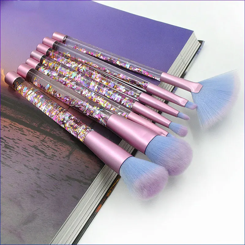 New full set of unicorn portable transparent quicksand handle foundation blush brush eye shadow brush set beauty makeup tools
New full set of unicorn portable transparent quicksand handle foundation blush brush eye shadow brush set beauty makeup tools