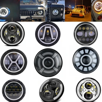 2X Universal 7'' Led Headlight H4 High Low Beam Round Car Running Lights for Jeep Wrangler Lada 4x4 Niva Urban Bronto UAZ Hunter
2X Universal 7'' Led Headlight H4 High Low Beam Round Car Running Lights for Jeep Wrangler Lada 4x4 Niva Urban Bronto UAZ Hunter