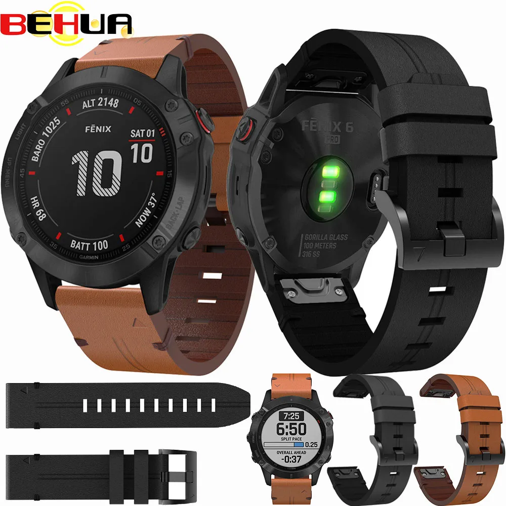 22mm 26mm Watch Band Quick Release Strap For Garmin Fenix 5/5 Plus/6/6 Pro Wristband Leather Bracelet easy Fit Replacement Strap
22mm 26mm Watch Band Quick Release Strap For Garmin Fenix 5/5 Plus/6/6 Pro Wristband Leather Bracelet easy Fit Replacement Strap