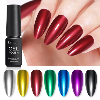 LILYCUTE 7ml Mirror Titanium Red Gel Nail Polish Mirror Metal Color Soak Off UV Gel Varnish Silver Base Needed Nail Art Lacuqe
LILYCUTE 7ml Mirror Titanium Red Gel Nail Polish Mirror Metal Color Soak Off UV Gel Varnish Silver Base Needed Nail Art Lacuqe