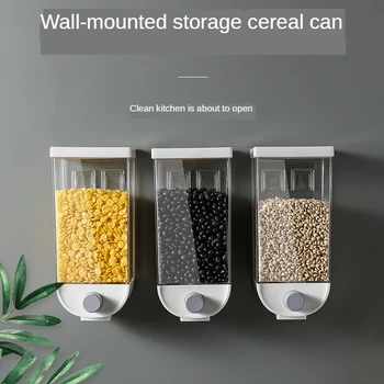 Press Type Wall Mounted Storage Tank Grain Storage Box Classified Storage Airtight Container Kitchen Storage Jar Containers
Press Type Wall Mounted Storage Tank Grain Storage Box Classified Storage Airtight Container Kitchen Storage Jar Containers