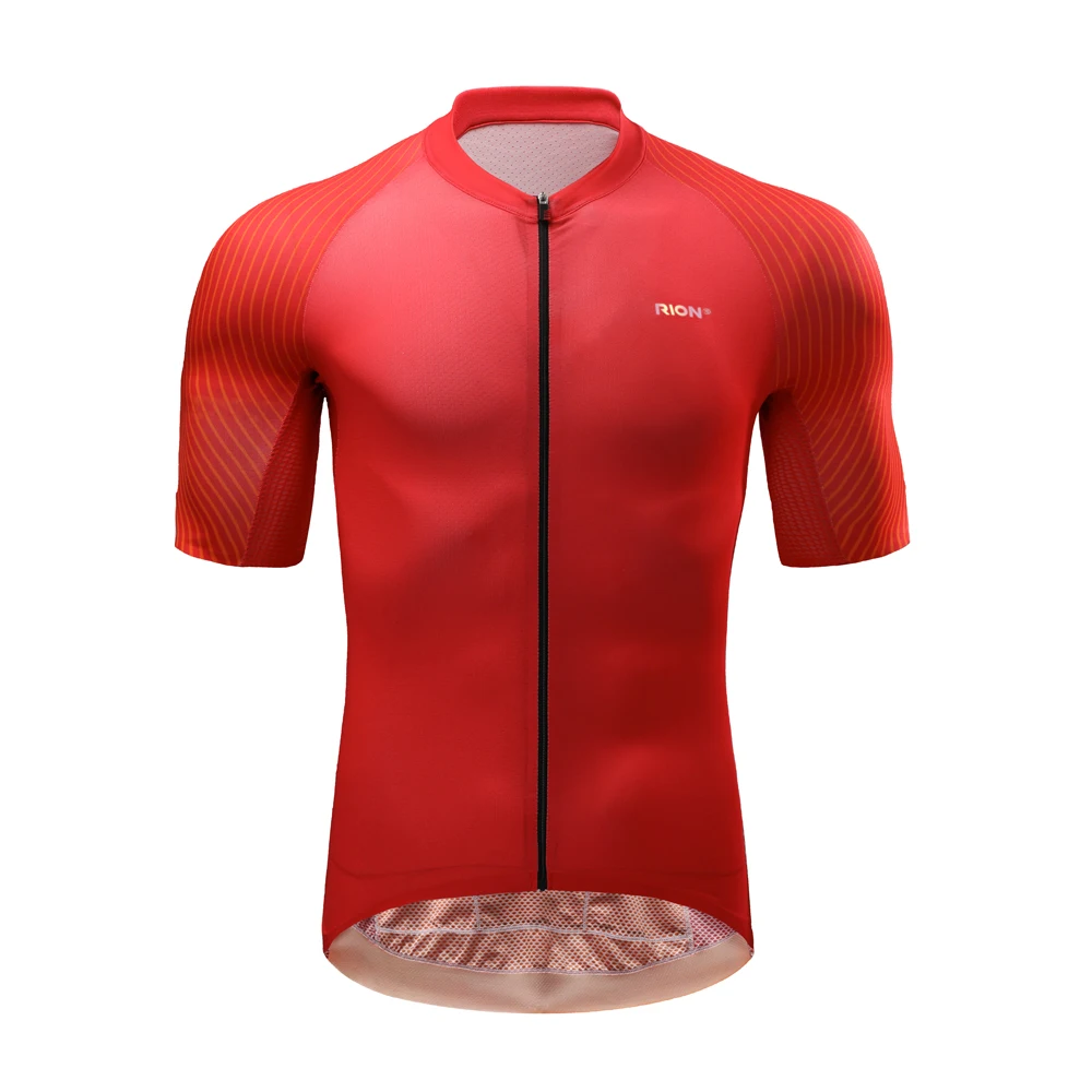 RION Men Cycling Jersey 2020 Short Sleeve MTB Road Bike Jersey Stripes Breathable Mountain Bicycle Jersey Maillot Ciclismo