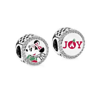 Winter Christmas Mouse Joy Charm 925 Sterling Silver Cartoon Enamel Charms Bead Fit Bracelets DIY Women Christmas Gift Jewelry
Winter Christmas Mouse Joy Charm 925 Sterling Silver Cartoon Enamel Charms Bead Fit Bracelets DIY Women Christmas Gift Jewelry