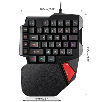 New K108 Gaming Keyboard One-Handed Mechanical Feeling Keyboard For PUBG Phone 
New K108 Gaming Keyboard One-Handed Mechanical Feeling Keyboard For PUBG Phone