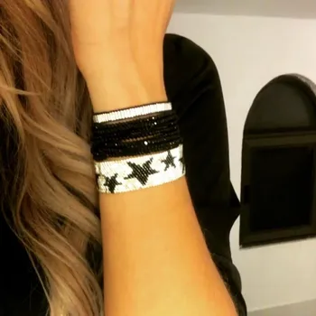 Rttooas Sliver Star MIYUKI Bracelet Women Fashion Female Jewelry Handmade Tassel Cuff Bracelets Lucky Friendship Best Gifts
Rttooas Sliver Star MIYUKI Bracelet Women Fashion Female Jewelry Handmade Tassel Cuff Bracelets Lucky Friendship Best Gifts