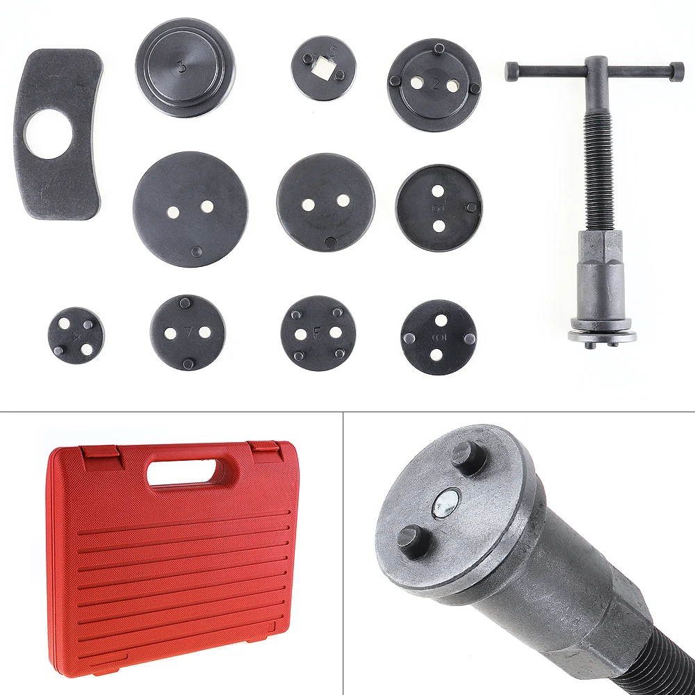 12pcs/Set Universal Car Disc Brake Caliper Wind Back Brake Piston Compressor Repair Tool Set Kit For Most Automobiles Garage
12pcs/Set Universal Car Disc Brake Caliper Wind Back Brake Piston Compressor Repair Tool Set Kit For Most Automobiles Garage