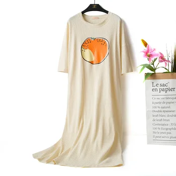 Short-sleeved Fruit Nightdress Cotton Women Spring Autumn Loose Cute Nightwear Summer Plus Size Pregnant Women Cute Home Service
Short-sleeved Fruit Nightdress Cotton Women Spring Autumn Loose Cute Nightwear Summer Plus Size Pregnant Women Cute Home Service