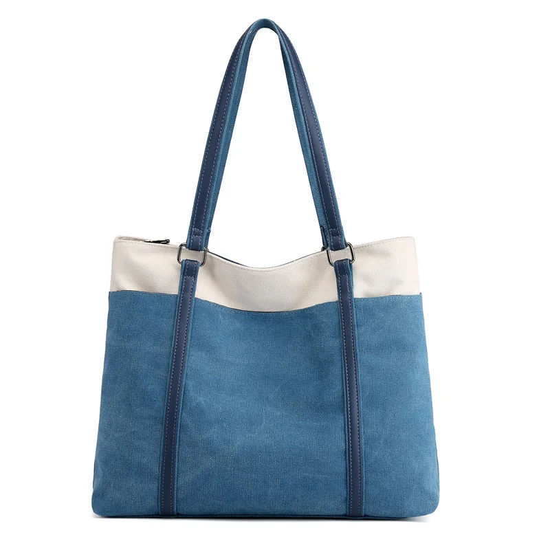 KVKY Women Japan and Korean Style Canvas Zipper Bags Simple Top-handle Bag Canvas Tote Bag Shoulder Bag for Mommy Shopping Bag
KVKY Women Japan and Korean Style Canvas Zipper Bags Simple Top-handle Bag Canvas Tote Bag Shoulder Bag for Mommy Shopping Bag
