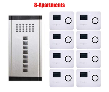 Building Home Security audio intercom system Direct Press Key Audio Door Phone hands-free indoor unit for 8 apartments
Building Home Security audio intercom system Direct Press Key Audio Door Phone hands-free indoor unit for 8 apartments