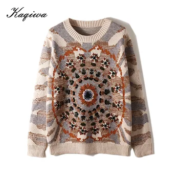 Autumn winter 2020 new women's wear hand embroidered snowflake contrast round neck long sleeve wool slim fit Pullover B-047
Autumn winter 2020 new women's wear hand embroidered snowflake contrast round neck long sleeve wool slim fit Pullover B-047