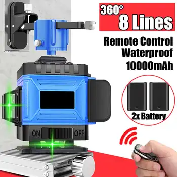 8 Lines Laser Level 2D Green Light Self-Leveling 360 Horizontal And Vertical Cross Line Laser Light Measurement Instruments
8 Lines Laser Level 2D Green Light Self-Leveling 360 Horizontal And Vertical Cross Line Laser Light Measurement Instruments