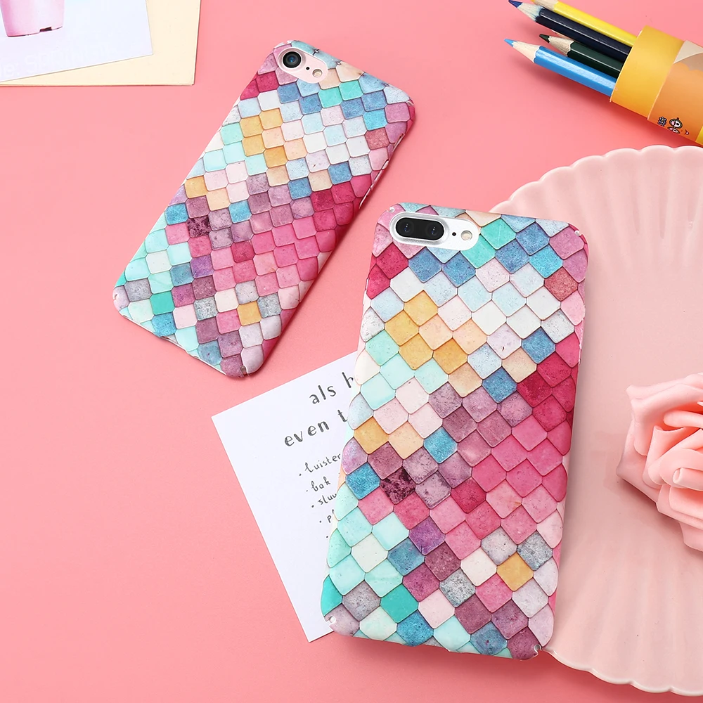 KISSCASE Shockproof Phone Case For iPhone 7 8 Plus 6 6s 5 5s SE Colorful Fish Scale Back Cover For iPhone 6 6s Plus 5 5s SE
KISSCASE Shockproof Phone Case For iPhone 7 8 Plus 6 6s 5 5s SE Colorful Fish Scale Back Cover For iPhone 6 6s Plus 5 5s SE