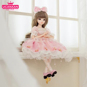 UCanaan BJD Doll 60CM 1/3 Ball Jointed Dolls With Full Clothes Outfits Shoes Wig Hair Makeup Dress Up Toys For Girls Collection 
UCanaan BJD Doll 60CM 1/3 Ball Jointed Dolls With Full Clothes Outfits Shoes Wig Hair Makeup Dress Up Toys For Girls Collection