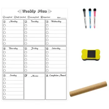 A3 Magnetic Weekly Planner Whiteboard Fridge Magnet Erasable Flexible Message Board Refrigerator Bulletin
A3 Magnetic Weekly Planner Whiteboard Fridge Magnet Erasable Flexible Message Board Refrigerator Bulletin