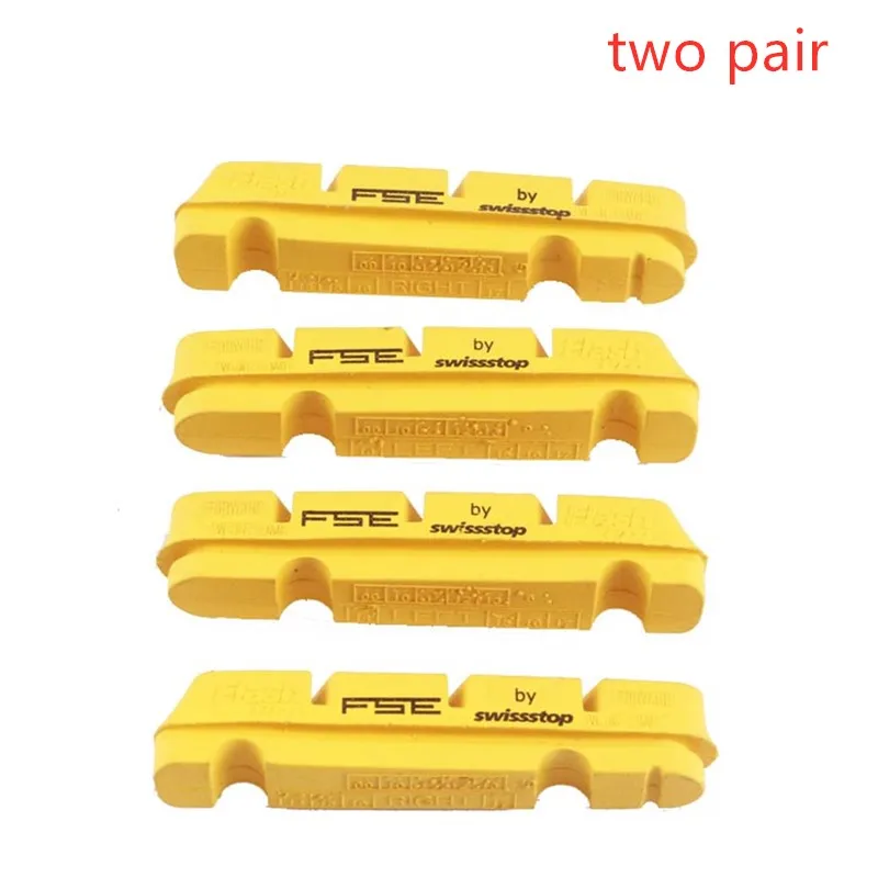 SwissStop Flash Pro two pair FSE Yellow color Prince Carbon Road Bike Brake Pads for Shimano Sram
SwissStop Flash Pro two pair FSE Yellow color Prince Carbon Road Bike Brake Pads for Shimano Sram
