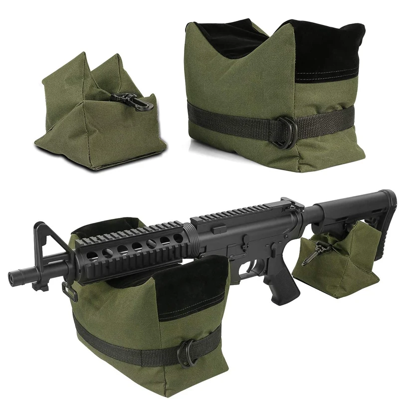 Front & Rear Bag Rifle Support Sandbag Military Sniper Shooting Target Stand Hunting Gun Accessories Without Sand Black Army 
Front & Rear Bag Rifle Support Sandbag Military Sniper Shooting Target Stand Hunting Gun Accessories Without Sand Black Army