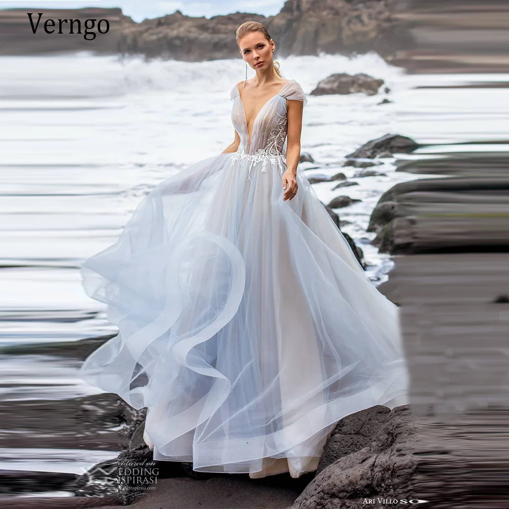 2021 New Colour Wedding Dress Beach Tulle A Line Wedding Gowns V Neck Shoulder-wrapped Grace Bridal Gown Bow Backless Verngo
2021 New Colour Wedding Dress Beach Tulle A Line Wedding Gowns V Neck Shoulder-wrapped Grace Bridal Gown Bow Backless Verngo