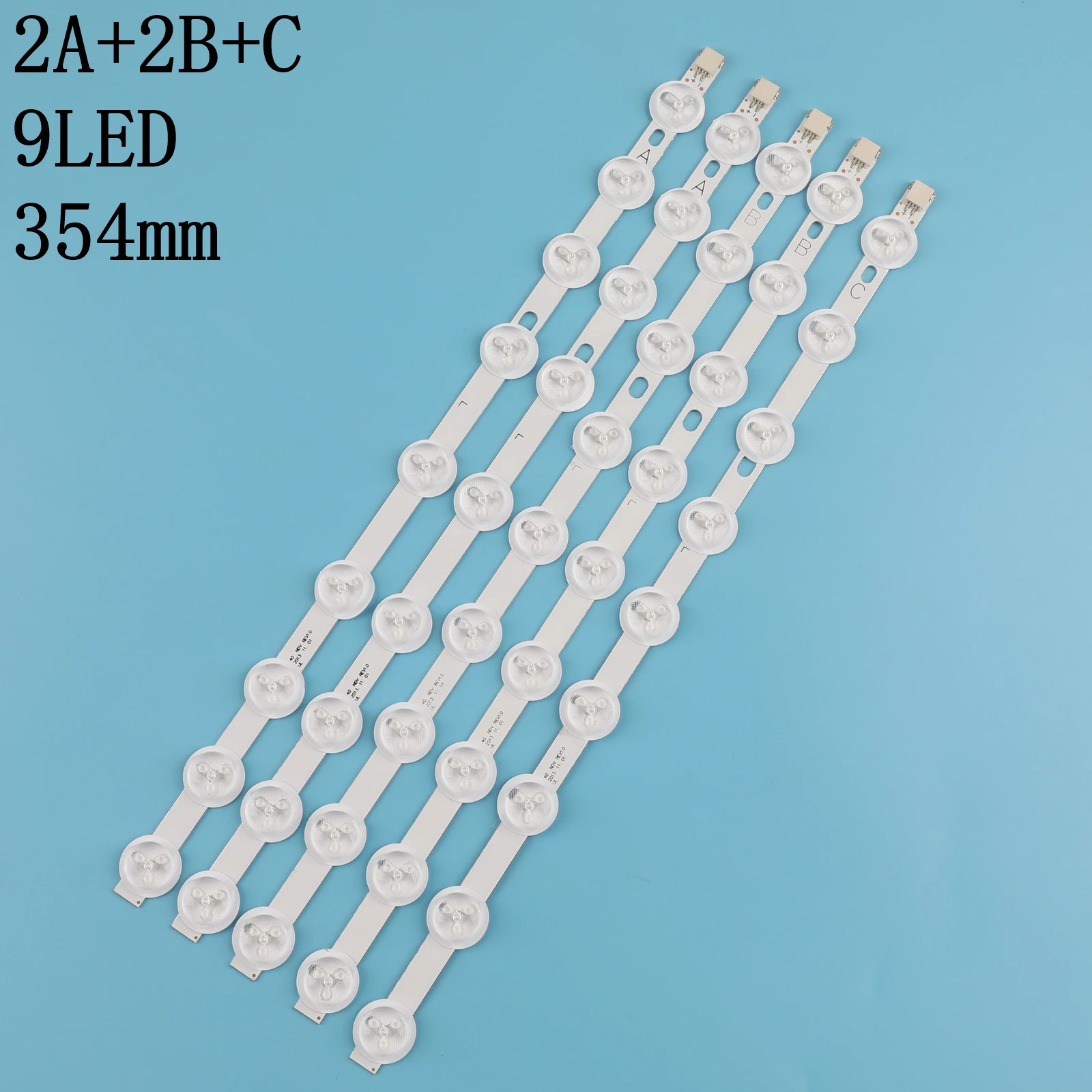 Светодиодная лента для 40 "NDV REV1 TOSHIBA 40L3433DG 39PF3025D 40L3453DB 40L1333DB P40LED13 VES390UNDC-01 VES400UNDS-02