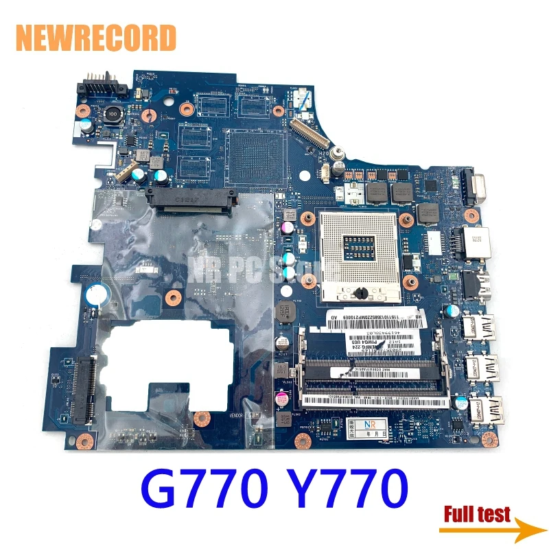 Материнская плата NEWRECORD PIWG4 LA-6758P для ноутбука Lenovo Ideapad G770 Y770 материнская HM65 DDR3 HD |