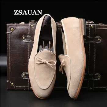 ZSAUAN Semi-formal Cow Suede Men's Shoes Slip-on British Men Dress Shoes Pointy Men Flats Elegant Party Loafers Dropshipping
ZSAUAN Semi-formal Cow Suede Men's Shoes Slip-on British Men Dress Shoes Pointy Men Flats Elegant Party Loafers Dropshipping