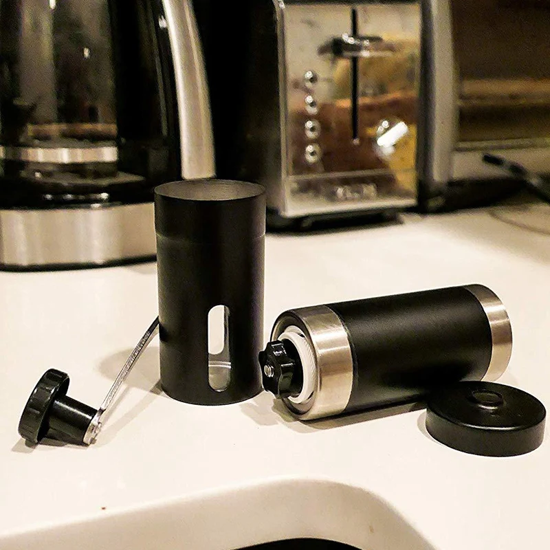 Manual Coffee Bean Grinder - Adjustable Grind Selector - Portable Hand Coffee Mill - perfect for Home, Office or Outdoor Travel 
Manual Coffee Bean Grinder - Adjustable Grind Selector - Portable Hand Coffee Mill - perfect for Home, Office or Outdoor Travel