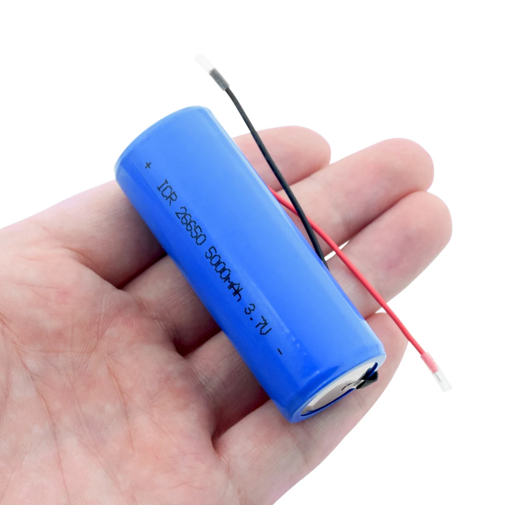 1/2/4 Pcs Blue ICR 26650 Lithium Li Ion Battery For LED Light Remote Control Mini Fan Torch Led Flashlight 3.7V 5000mAh Cells
1/2/4 Pcs Blue ICR 26650 Lithium Li Ion Battery For LED Light Remote Control Mini Fan Torch Led Flashlight 3.7V 5000mAh Cells