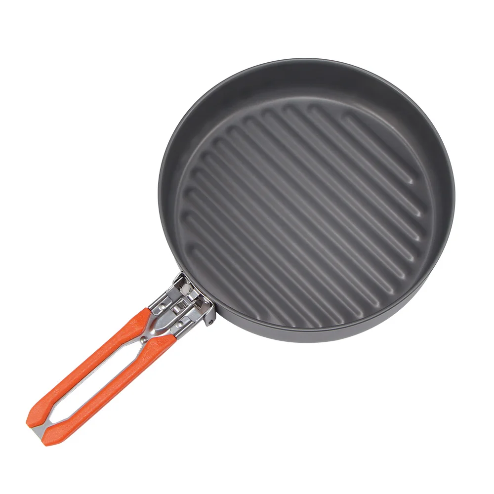 Frying Pan Camping Cookware Kit NonStick Frying Pan Coating Soft Handle Aluminum Cooking Pan Set Maker Camping Equipment
Frying Pan Camping Cookware Kit NonStick Frying Pan Coating Soft Handle Aluminum Cooking Pan Set Maker Camping Equipment