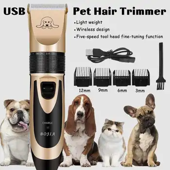 Rechargeable Pet Dog Hair Trimmers Professional Dog Grooming Tool Cat Shavers Animal Electrical Hair Clippers 
Rechargeable Pet Dog Hair Trimmers Professional Dog Grooming Tool Cat Shavers Animal Electrical Hair Clippers