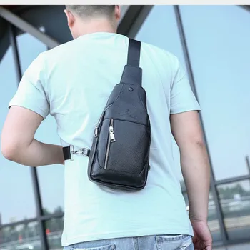 Men's Chest Bag Leather Casual Men's Bag Fashion Outdoor Sports Top Layer Cattle Leather Bag
Men's Chest Bag Leather Casual Men's Bag Fashion Outdoor Sports Top Layer Cattle Leather Bag