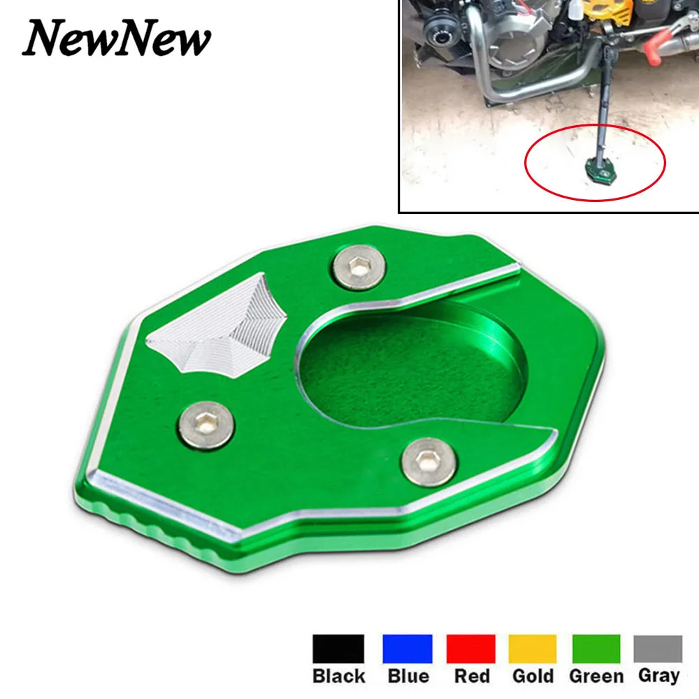 

Motorcycle Kickstand Enlarger Plate Foot Side Stand Enlarge Extension For Kawasaki Z300 Z250 Z800 Z1000 SX ZX10R NINJA ZX6R Z900