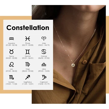 JUJIE Pendant Necklace women Engrave Zodiac Custom Necklace Female 316L Stainless Steel Necklace for women Jewelry
JUJIE Pendant Necklace women Engrave Zodiac Custom Necklace Female 316L Stainless Steel Necklace for women Jewelry
