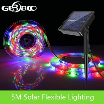 Solar Powered 5M 100LED Strip Light SMD2835 Flexible Lighting Ribbon Tape 8 Modes Waterproof LED Strip Backlight Garden Decor
Solar Powered 5M 100LED Strip Light SMD2835 Flexible Lighting Ribbon Tape 8 Modes Waterproof LED Strip Backlight Garden Decor